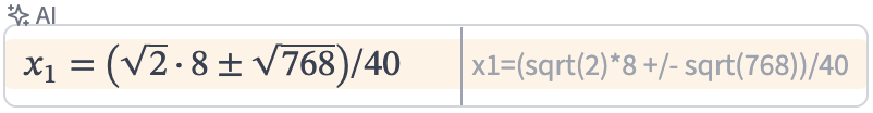 Math Parsing with Highlight